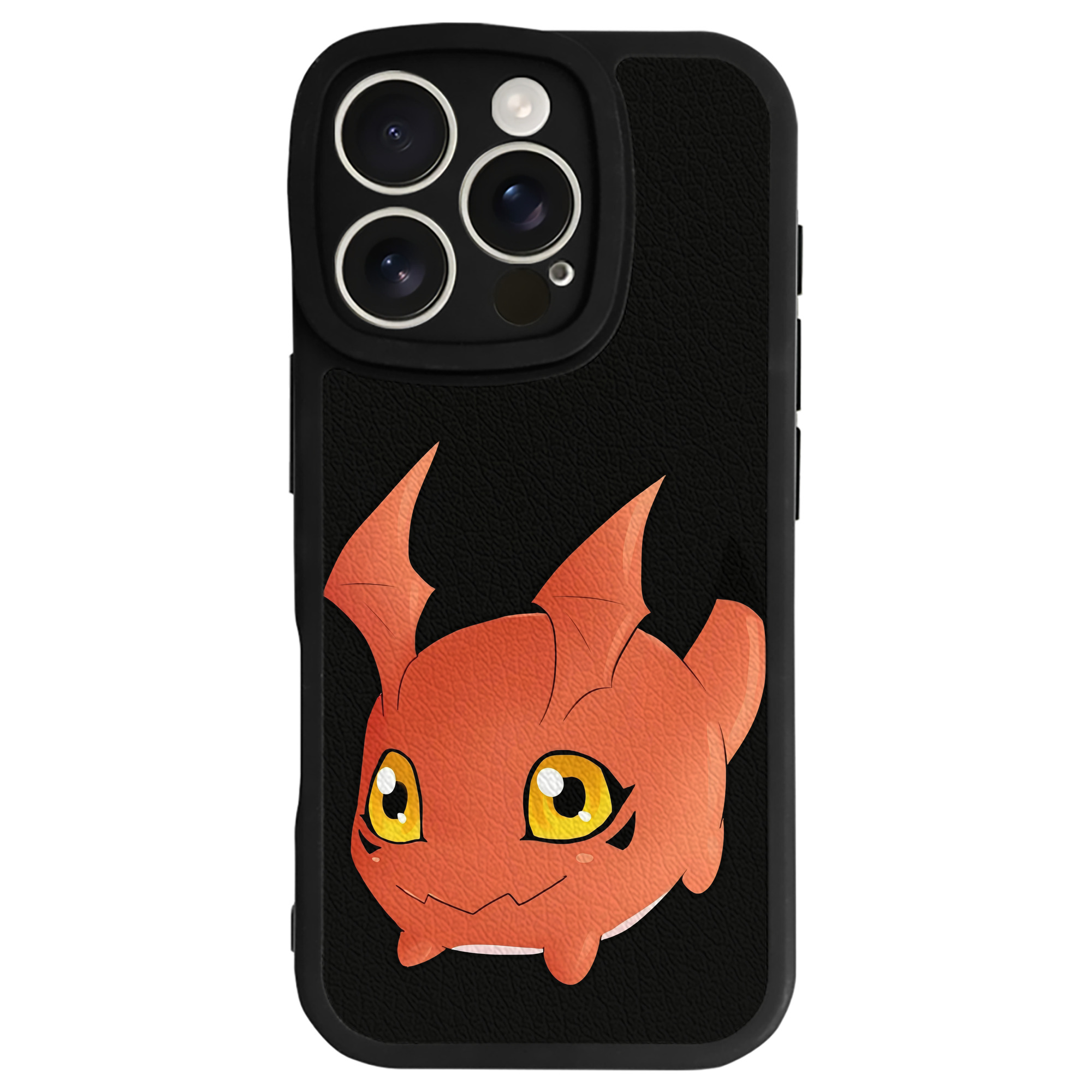 （画像用） Digimon デジタルモンスター/デジモン 【iPhone 16シリーズ対応】シリコンスマホケース（レザー調） 材質：シリコン